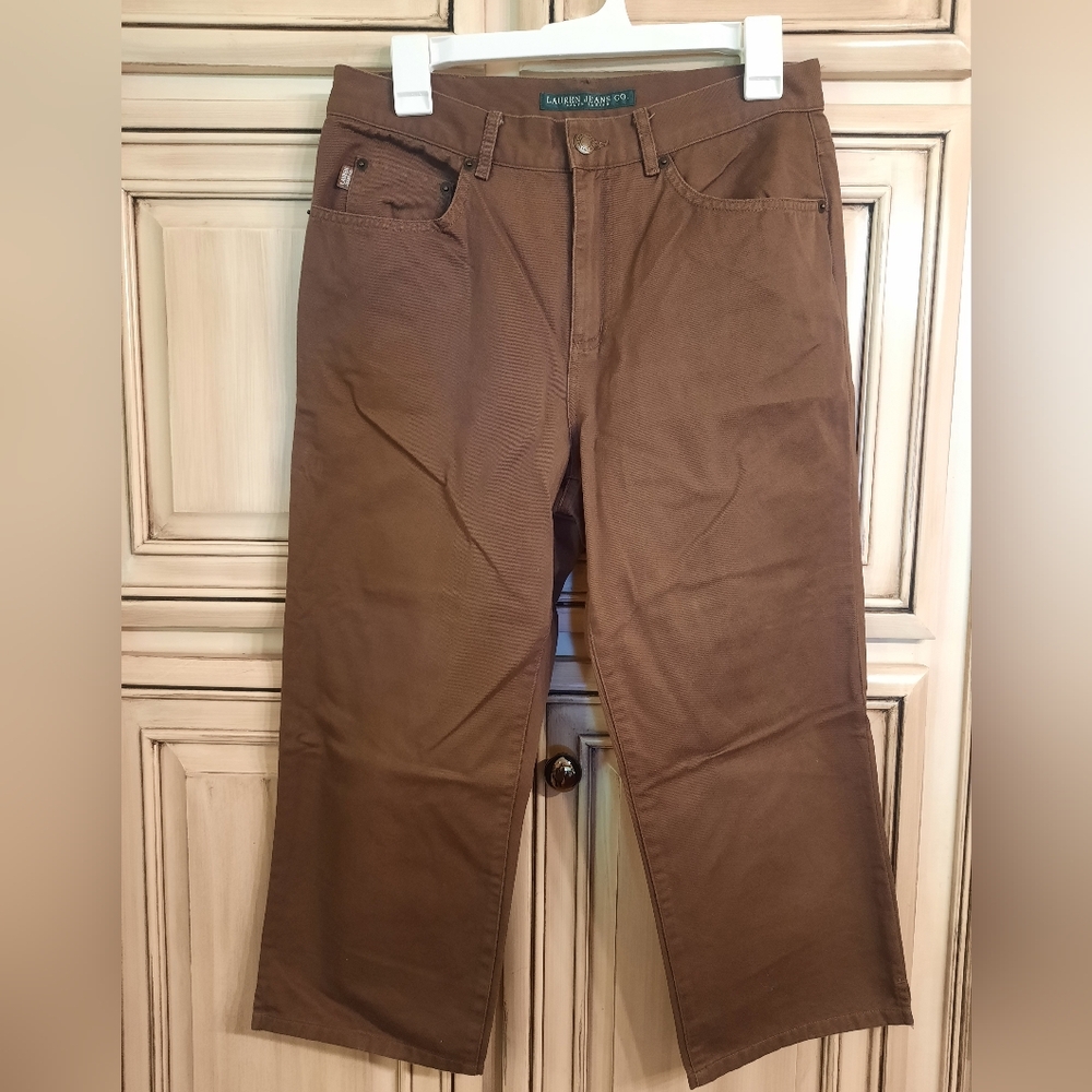 Lauren‎ Jeans Company Capris - Size 6 - Brown